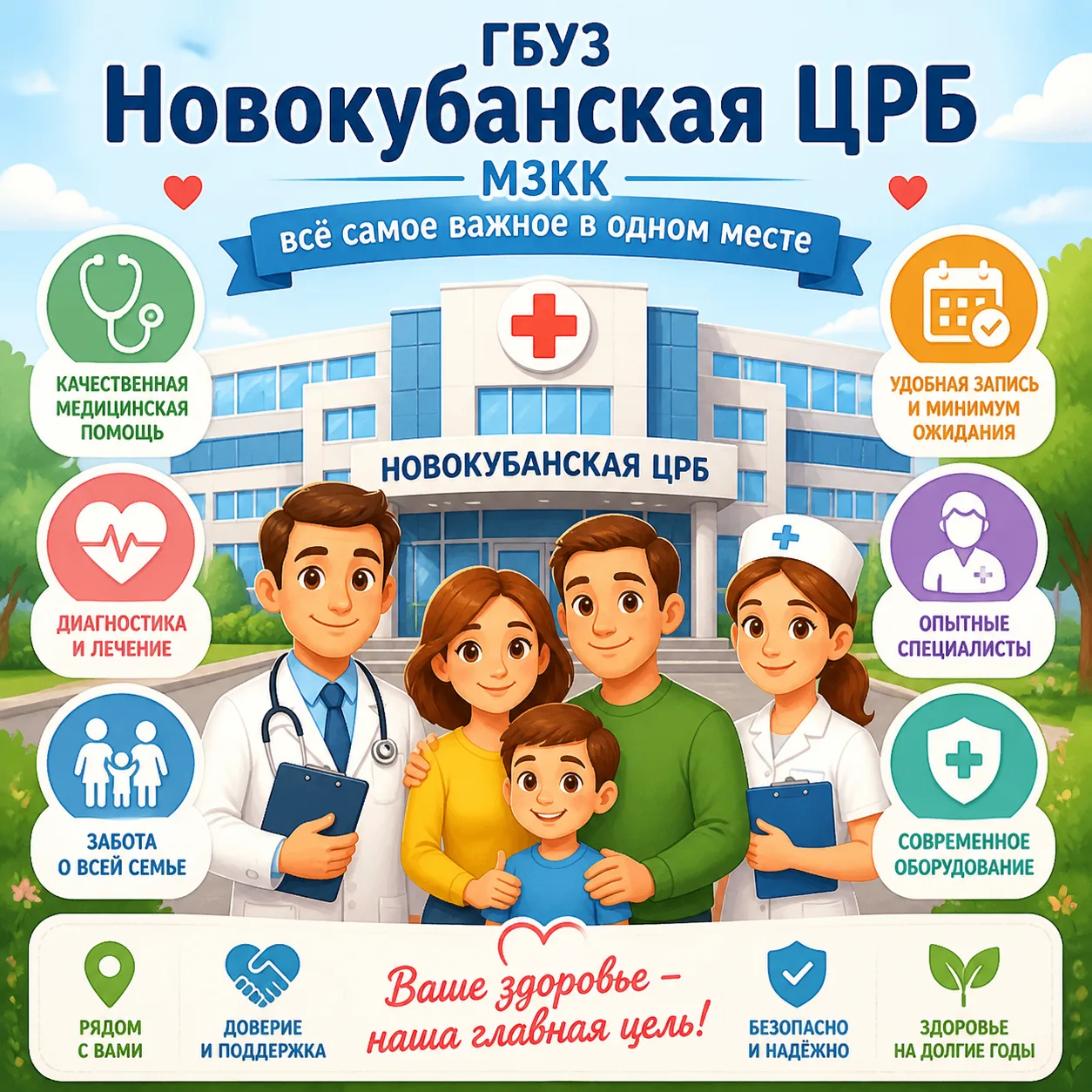 🏥 ГБУЗ «Новокубанская ЦРБ» МЗ КК