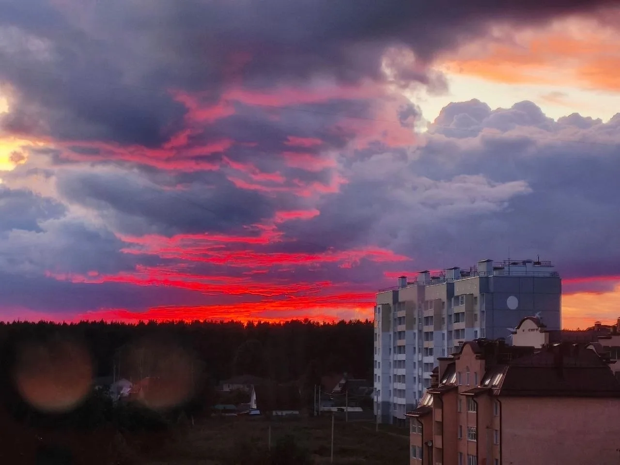 Вчерашний закат 💙