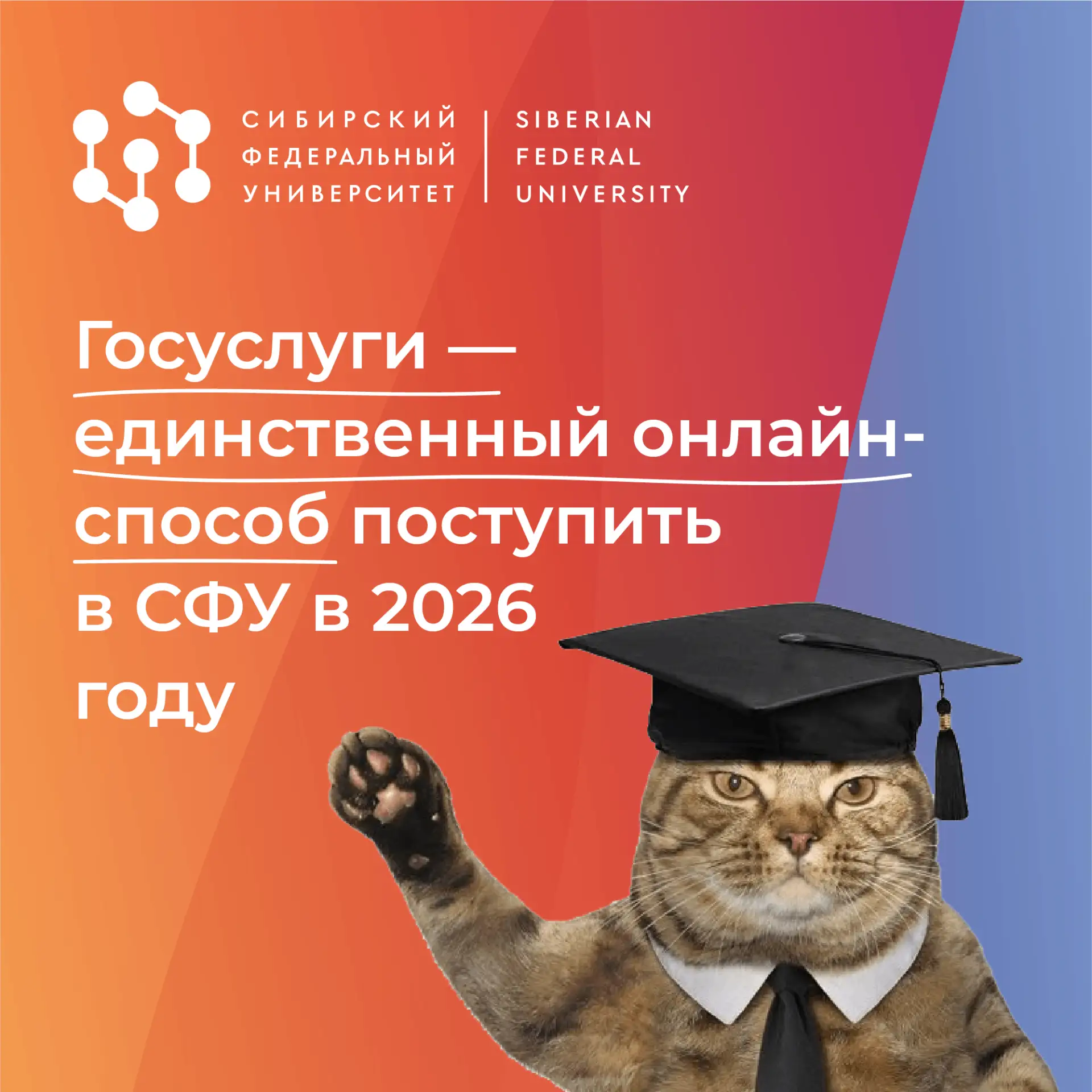 С этого года поступать в вузы онлайн можно только через ✨тот самый✨сайт — через Госуслуги.