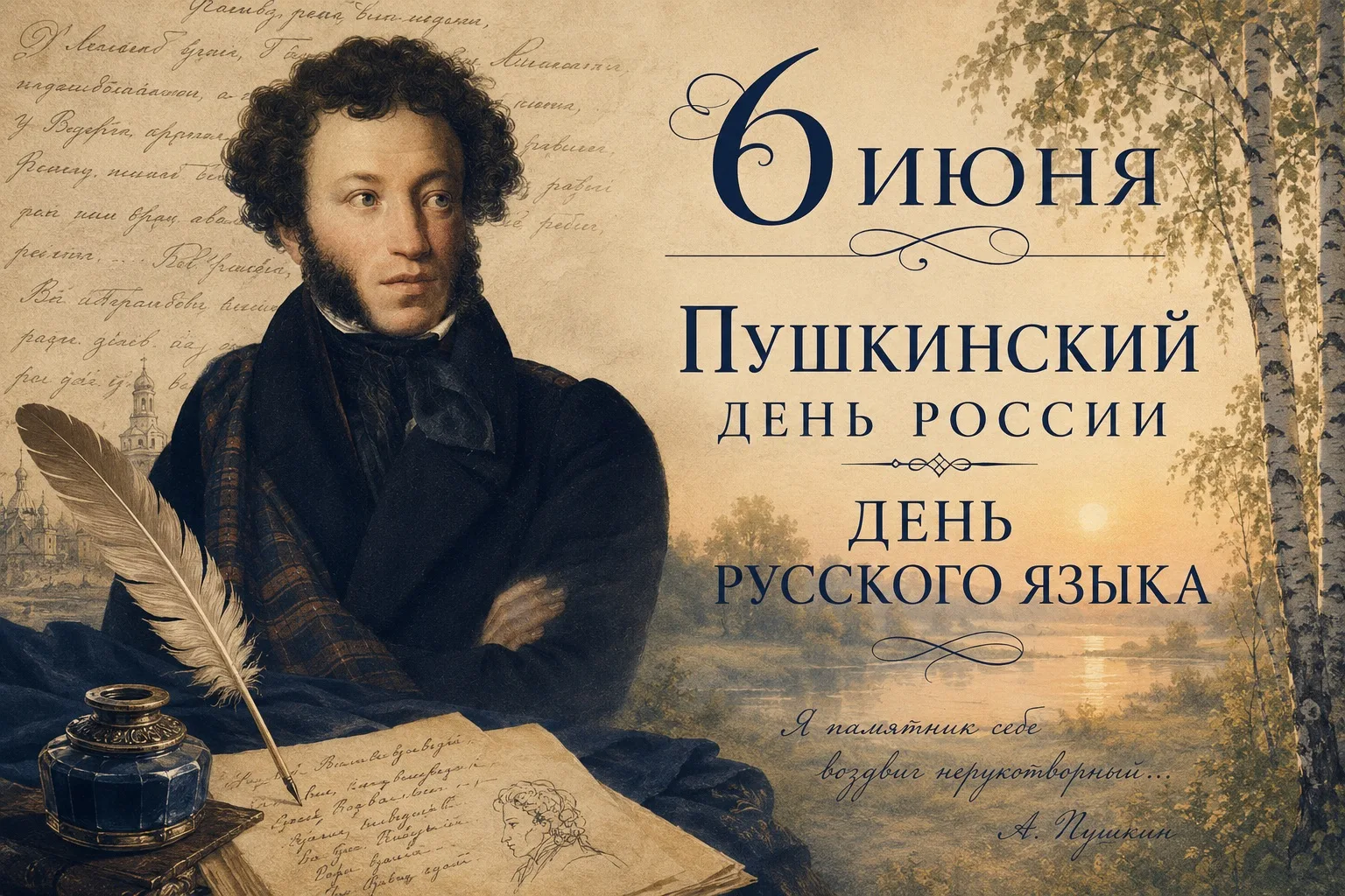 Сегодня двойной праздник: День русского языка и Пушкинский день России! 🎂📖

И это не случайно. Име