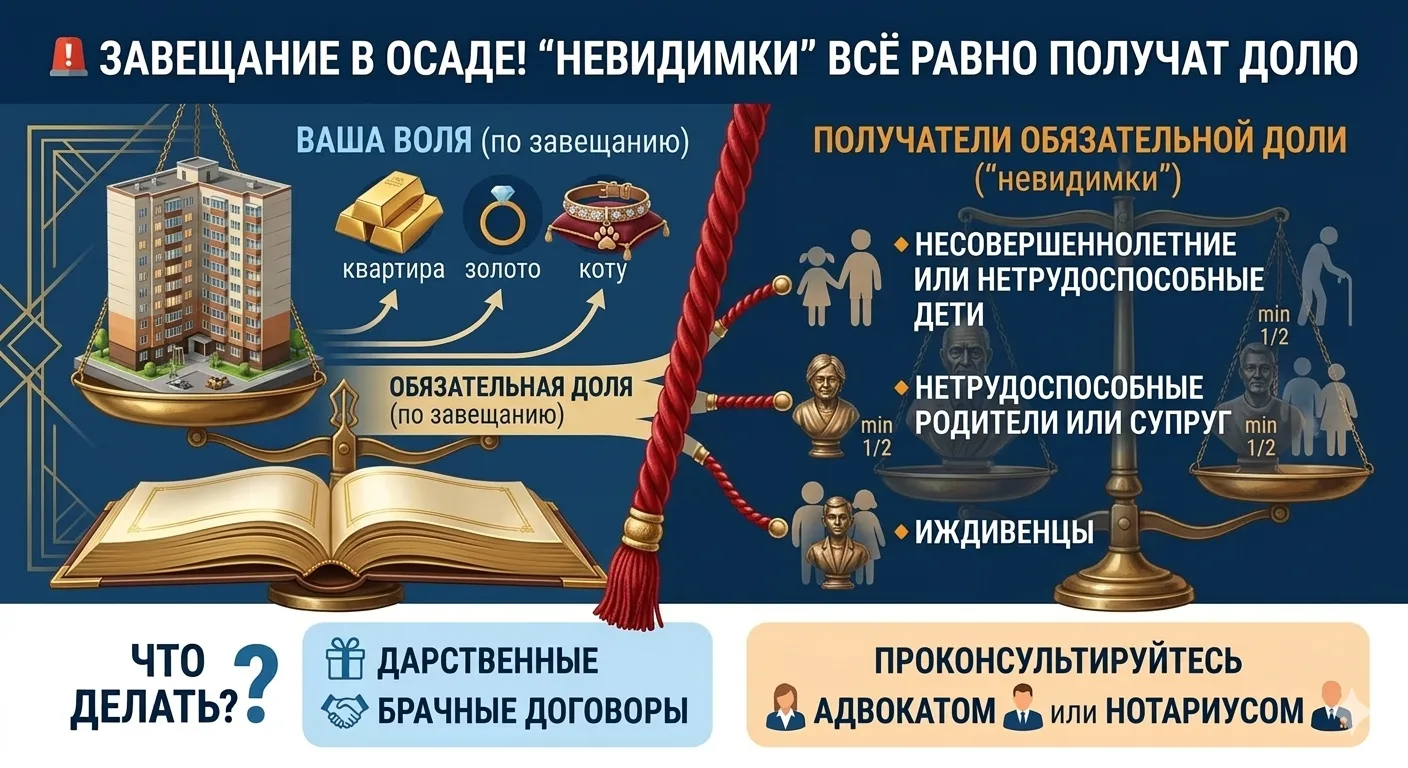 🚨 ЗАВЕЩАНИЕ В ОСАДЕ! "Невидимки" всё равно смогут получить долю