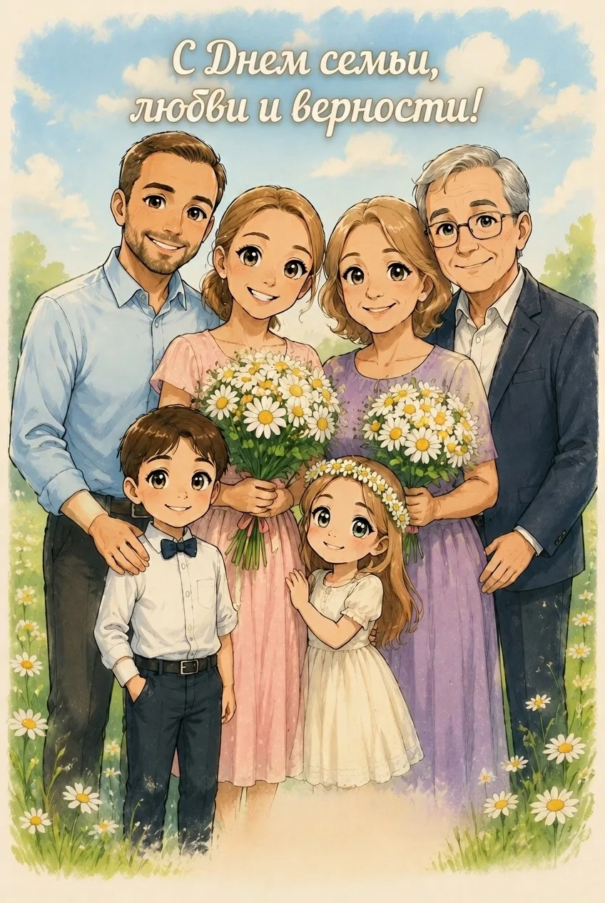 🌼💖 
Сегодня замечательный праздник – День семьи, любви и верности! 

Семья – это не только те, кто