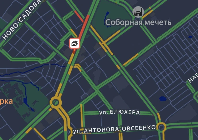 ❗️В Самаре из-за ДТП на Московском шоссе образовалась пробка
