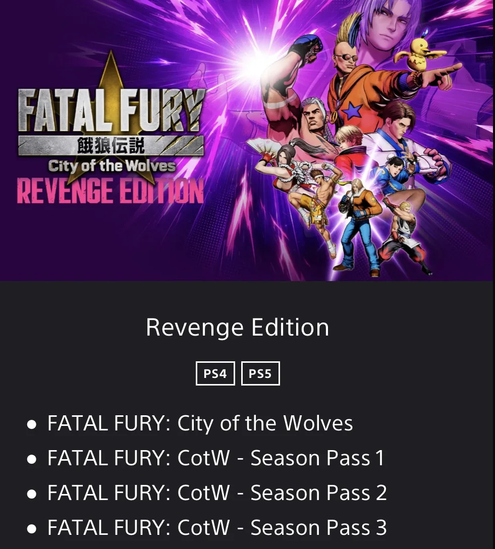 ⭐️FATAL FURY: City of the Wolves — Revenge Edition
