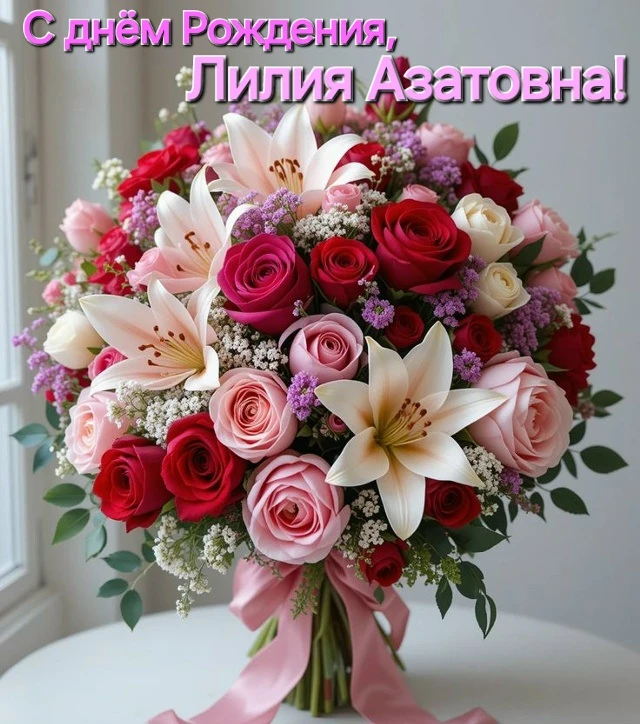 🪷🪷🪷 Уважаемая, ЛИЛИЯ АЗАТОВНА!🥳💐🎂 Мы искренне и от всей души, поздравляем Вас с Д...