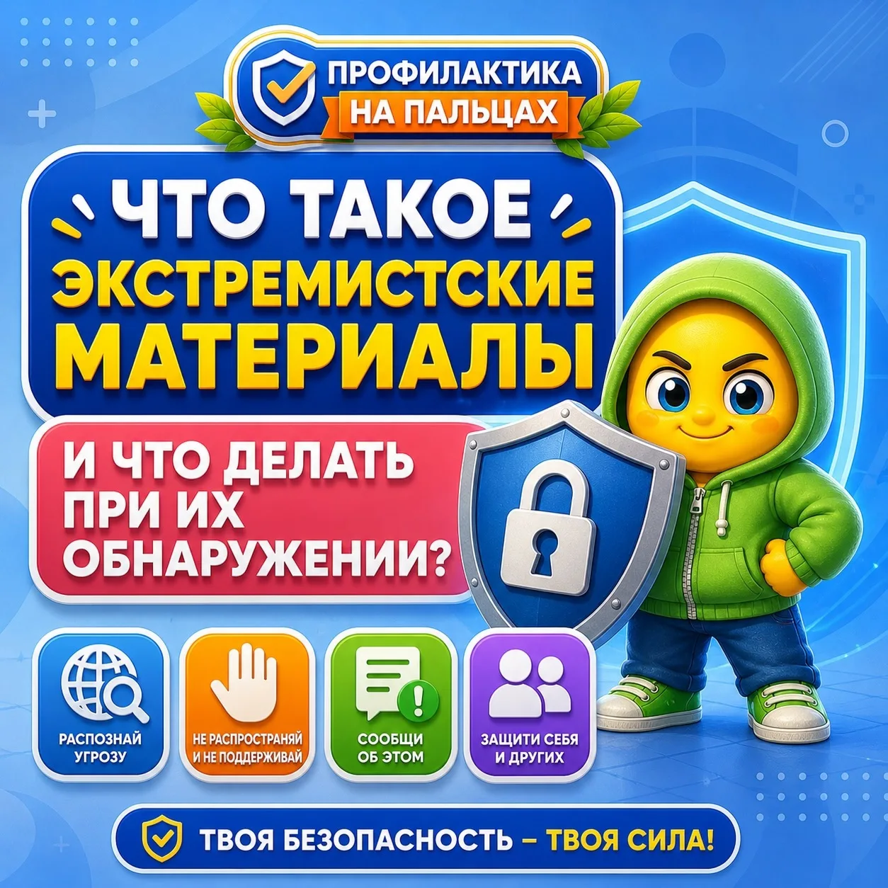 Что такое экстремистские материалы и что делать при их обнаружении? 
#Экстремизм — это не просто неп