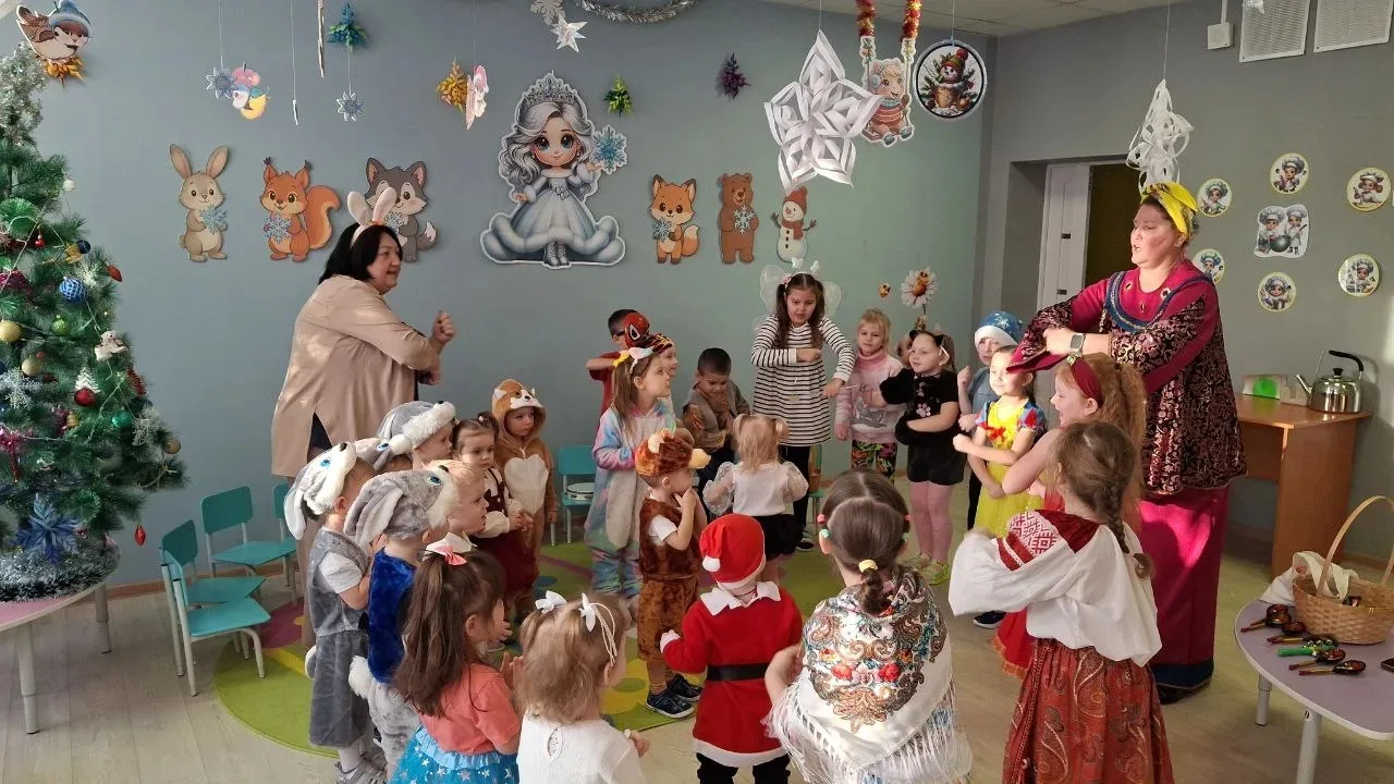 В детском саду прошли Рождественские колядки у самых маленьких🤗