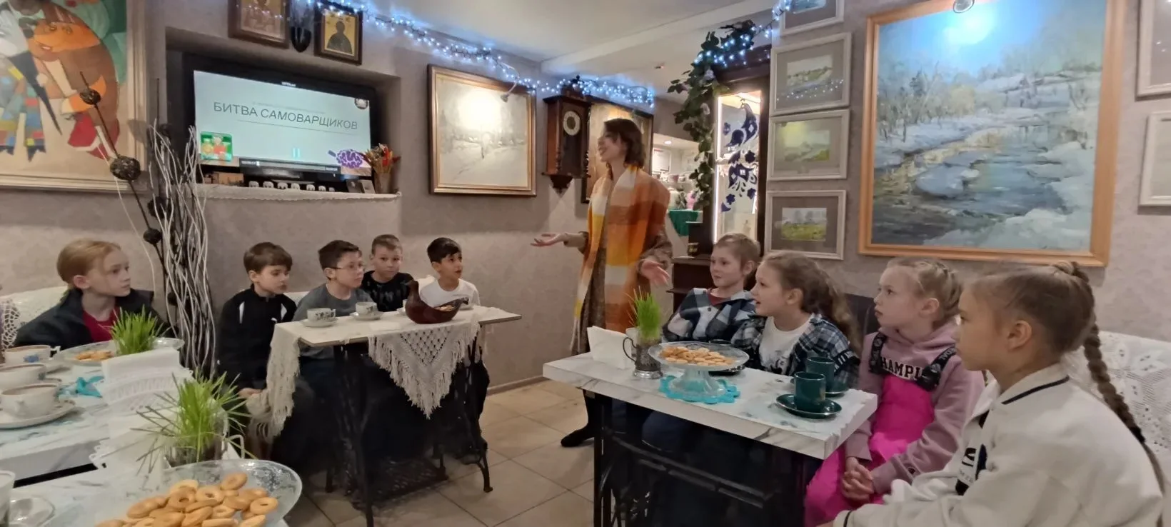 Блины, самовар и улыбки — вот рецепт счастливой Масленицы!   Учащиеся 2 "г" класса с классным руково