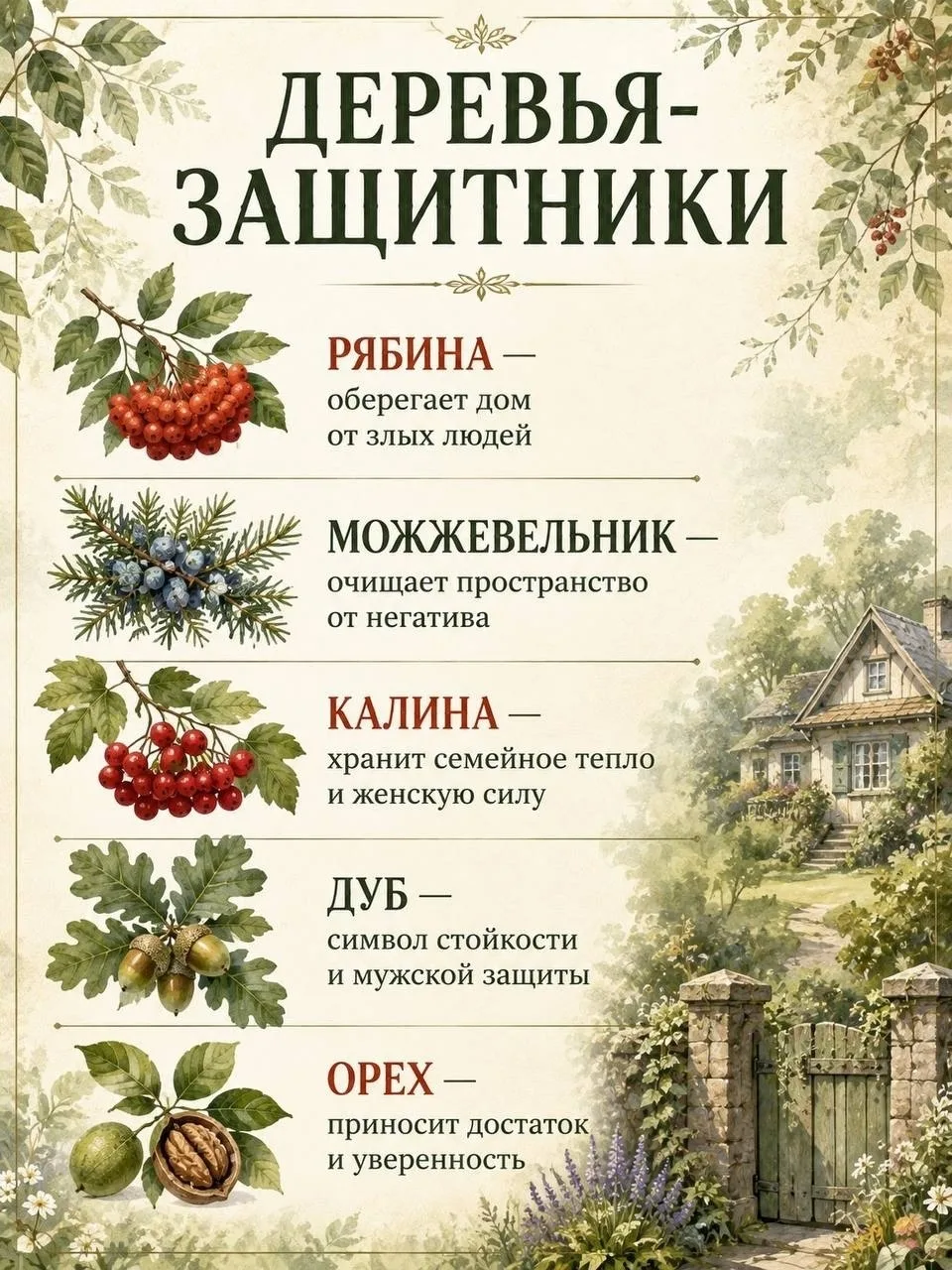 Растения как обереги 🪬