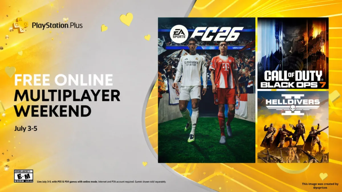 ➕ С 3 по 5 июля владельцы PS4 и PS5 смогут играть онлайн в купленные игры без подписки ...
