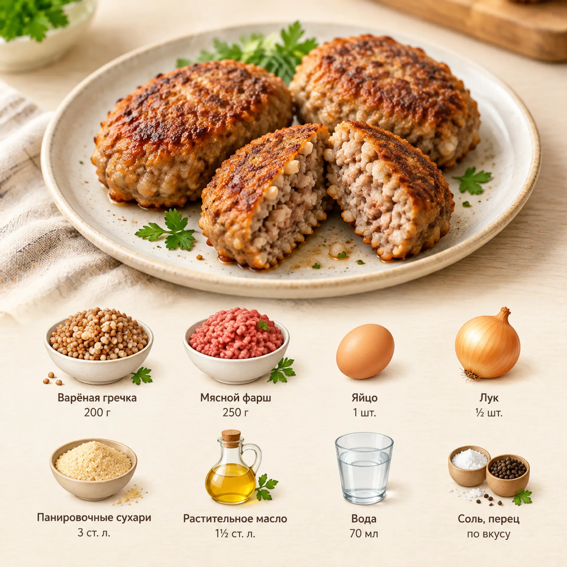 Гречаники с фаршем 🤤