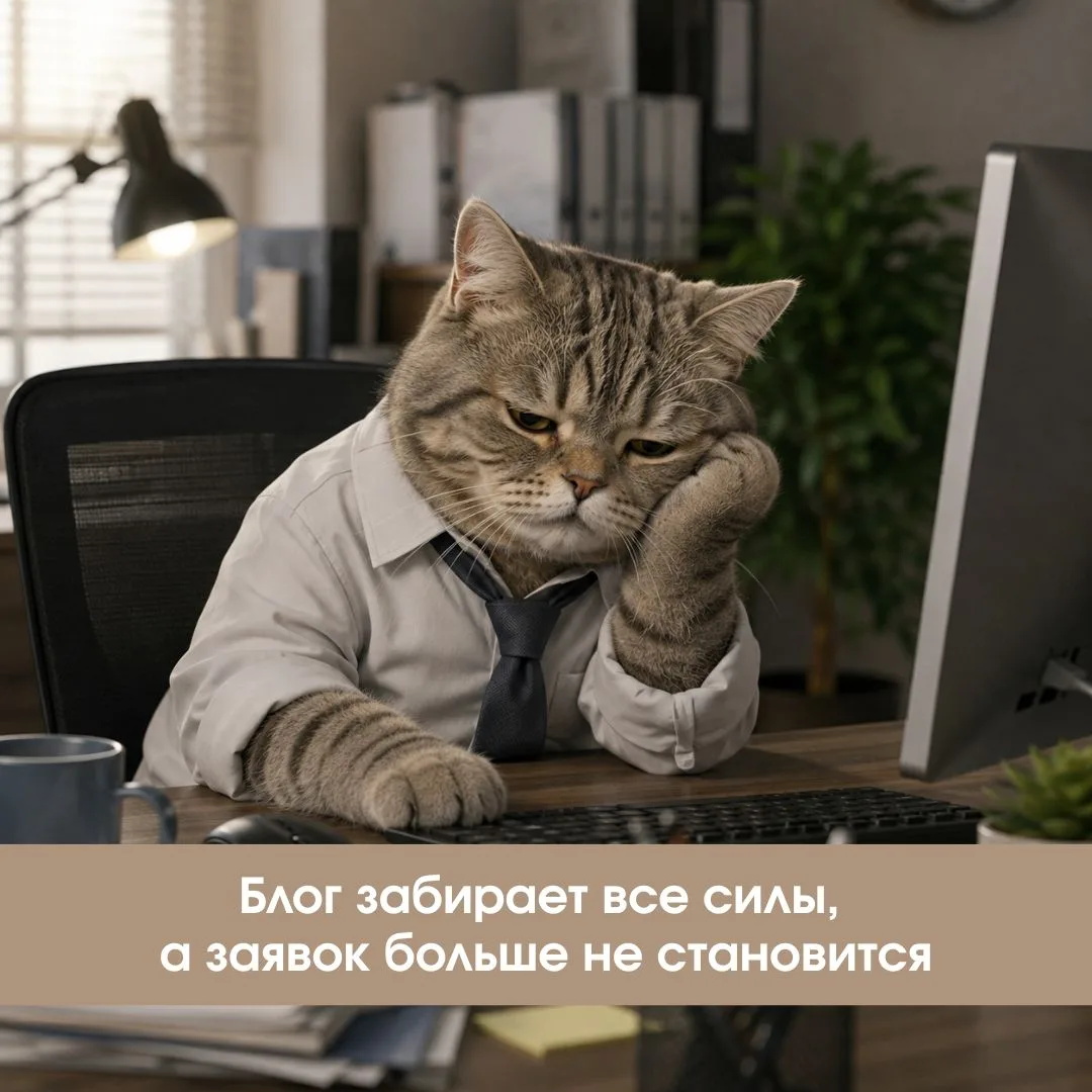 🌿 Блог забирает все силы, а заявок больше не становится