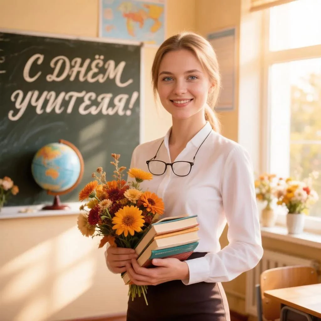 Понедельник начинается с поздравления учителей с профессиональным праздником!💐