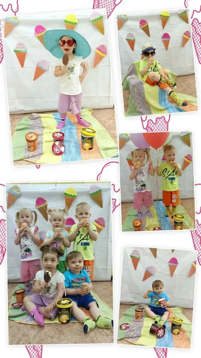 Мороженое! Прохладное!
Сливочное, шоколадное,
Клубничное, с мармеладом ли,
В такую жару не награда л