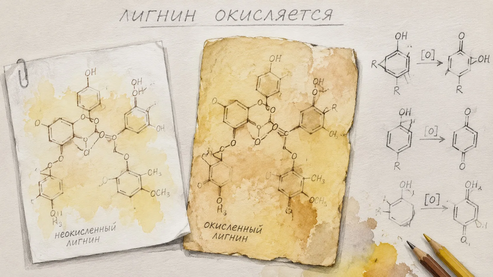 Бумага желтеет из-за дерева, из которого её сделали. В ней есть лигнин — это природный ...