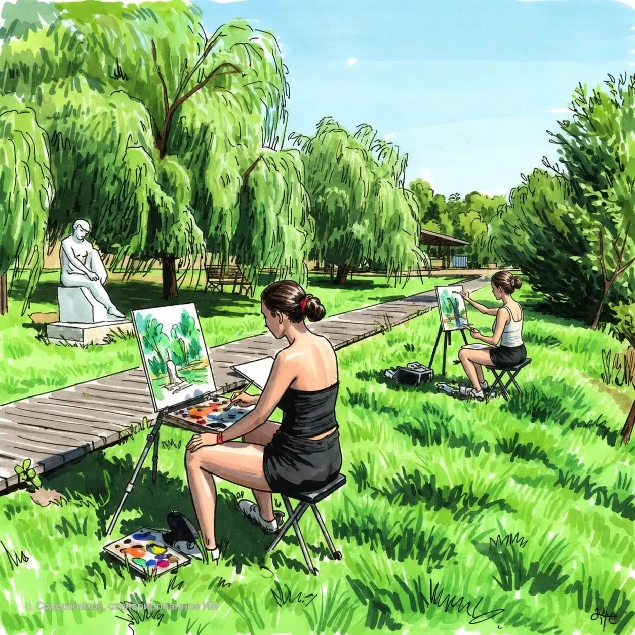 🎨 ии.. зарисовки зарисовок...
