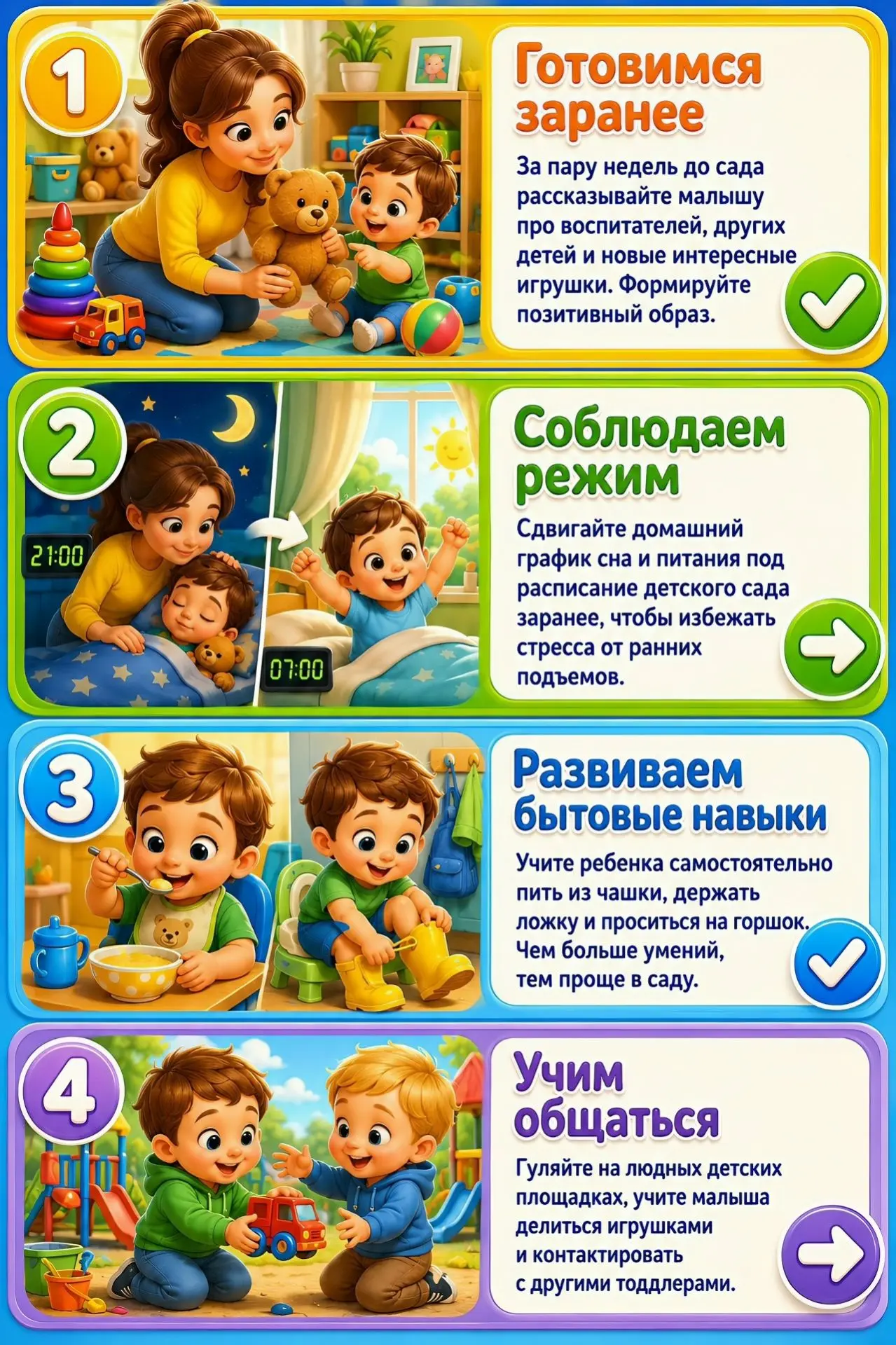 Готовимся к детскому саду: простые шаги для лёгкой адаптации