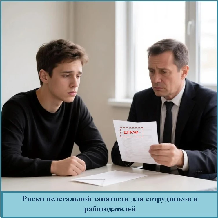 ❗Риски нелегальной занятости для сотрудников и работодателей
Нелегальная занятость ⛔

💸Нелегальная 