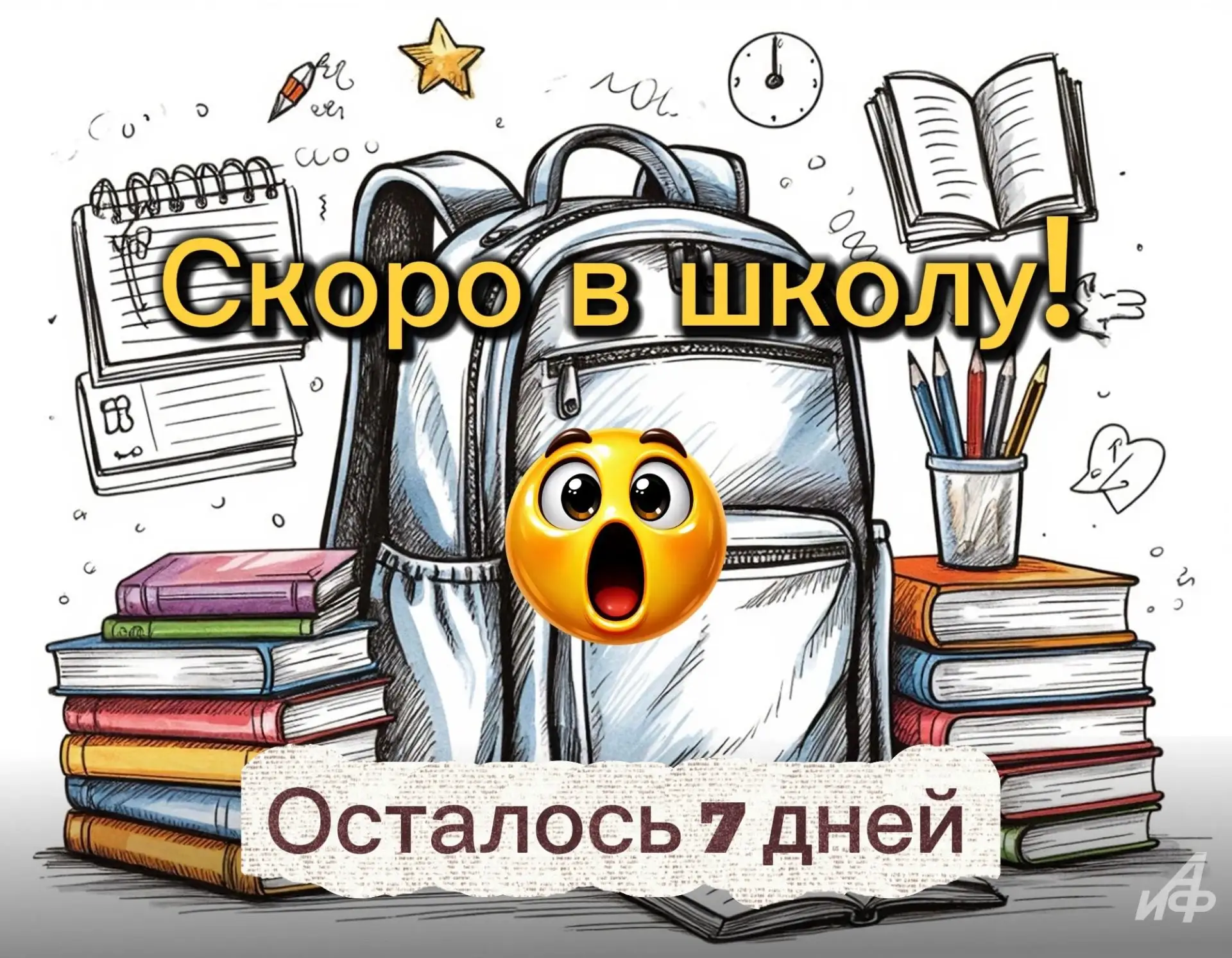 💐🔔Сегодня 25 августа и до Дня знаний осталось всего 7 дней!