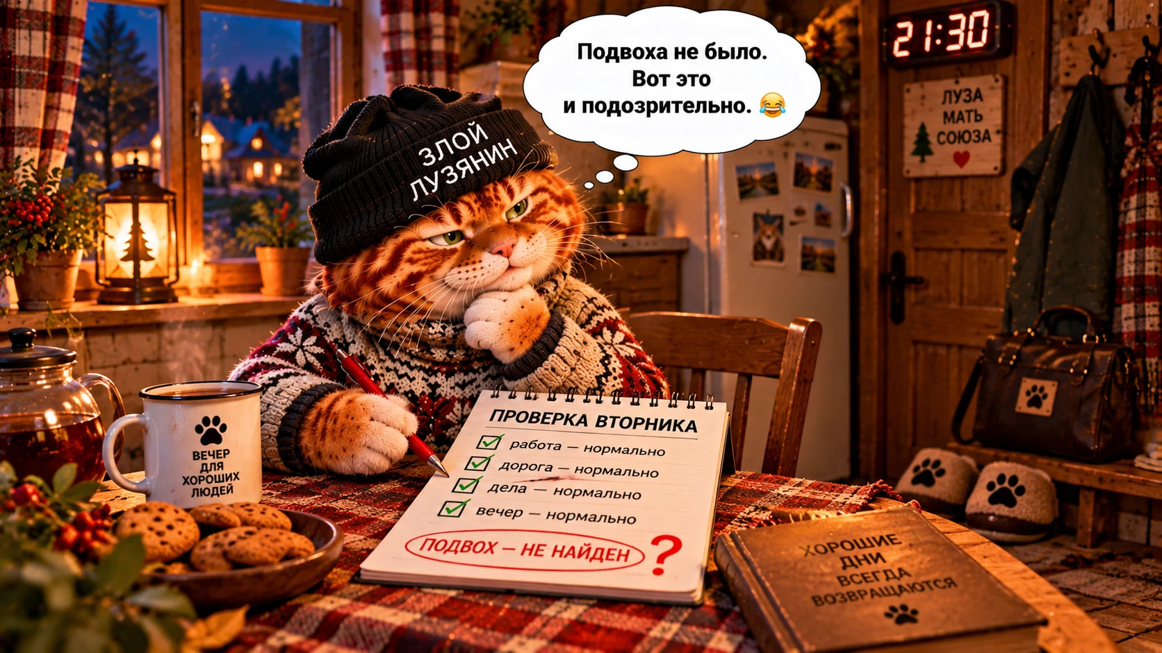 🌙 Спокойной ночи, лузяне!