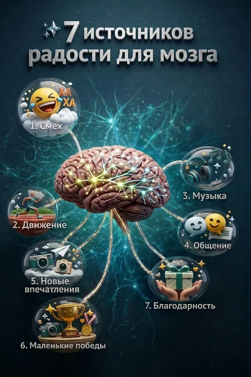 7 источников радости для мозга.