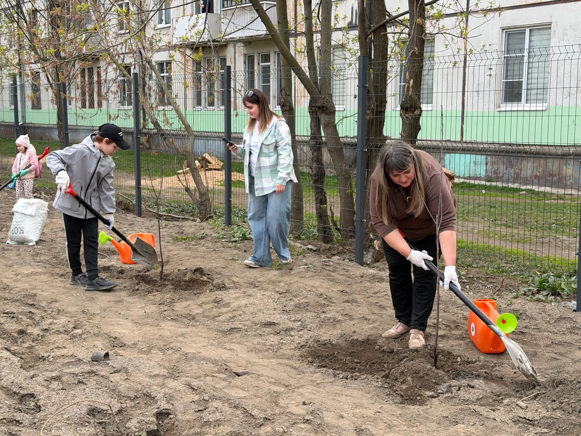 Аллея памяти появилась у «Дома СВО»  🌱Сегодня у МФЦ по вопросам СВО прошла добрая и душевная акция в