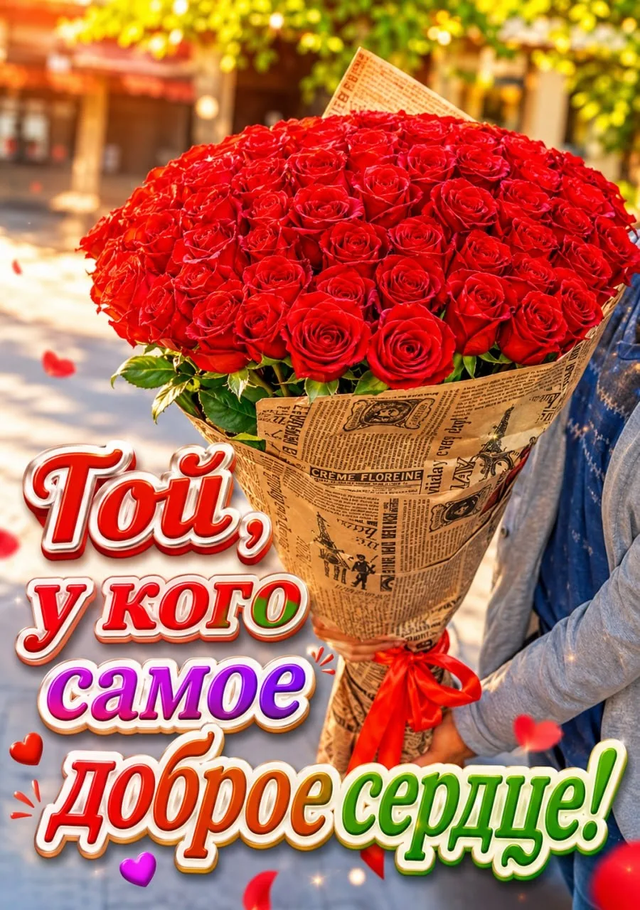 🙂 Той, у кого самое доброе сердце!🌷



☀️✨🟢✨☀️

МЫ в МАХ - подписаться.

❤️ Фабрика Поздравлений
