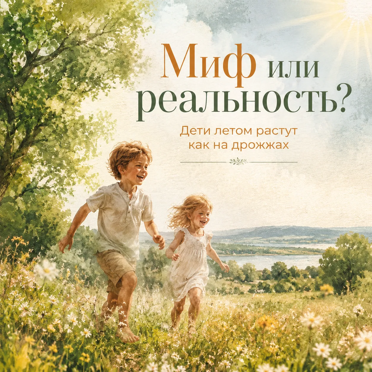 Миф или реальность? Почему дети летом растут как на дрожжах 🌱

А вам тоже кажется, что за лето дети