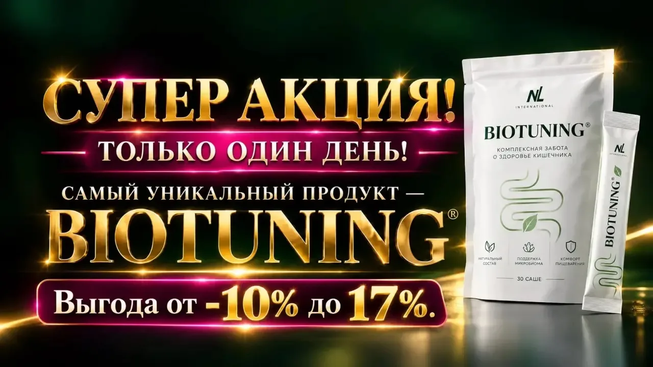 🔥 СУПЕР-АКЦИЯ НА BIOTUNING — ТОЛЬКО ОДИН ДЕНЬ. 30.09.26 ⏰ до 23:59