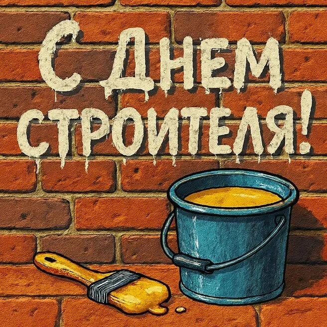 Уважаемые работники строительной отрасли! Поздравляем вас с Днём строителя!