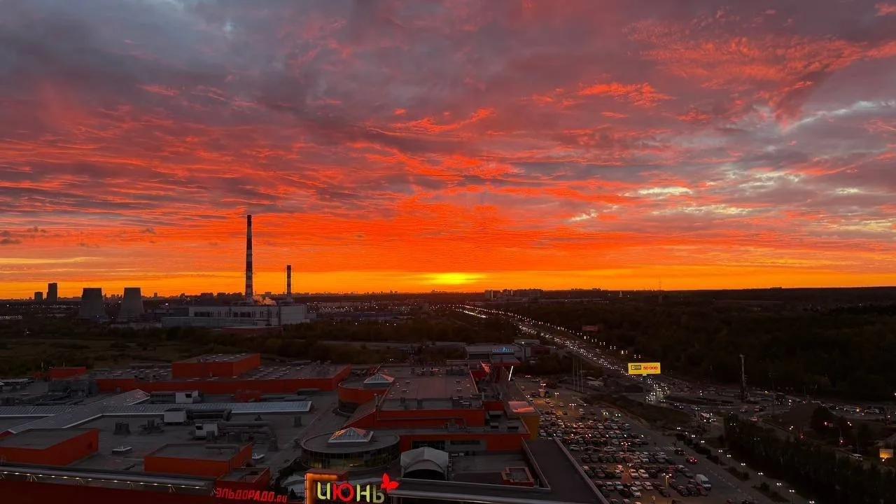 🌆 Закат над Мытищами