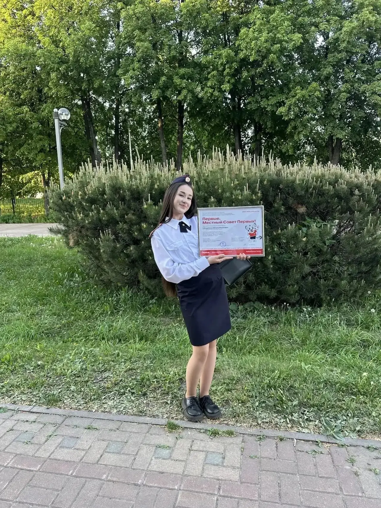 Председатель местного отделения «Движение Первых» ГБОУ «Кадетская школа полиции «Калкан» Габидуллина