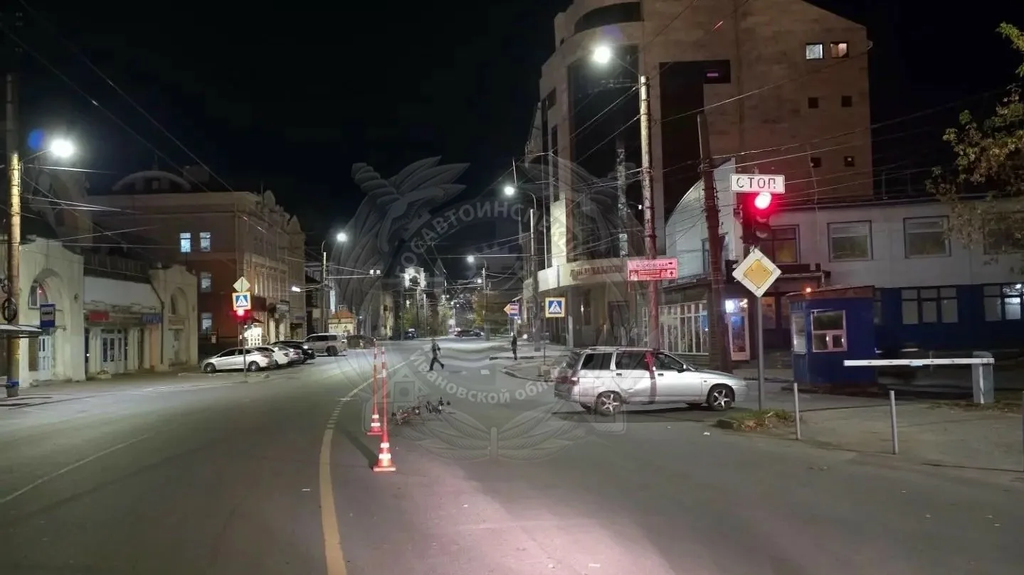 🚔 В Иванове столкнулись «ВАЗ» и электровелосипед