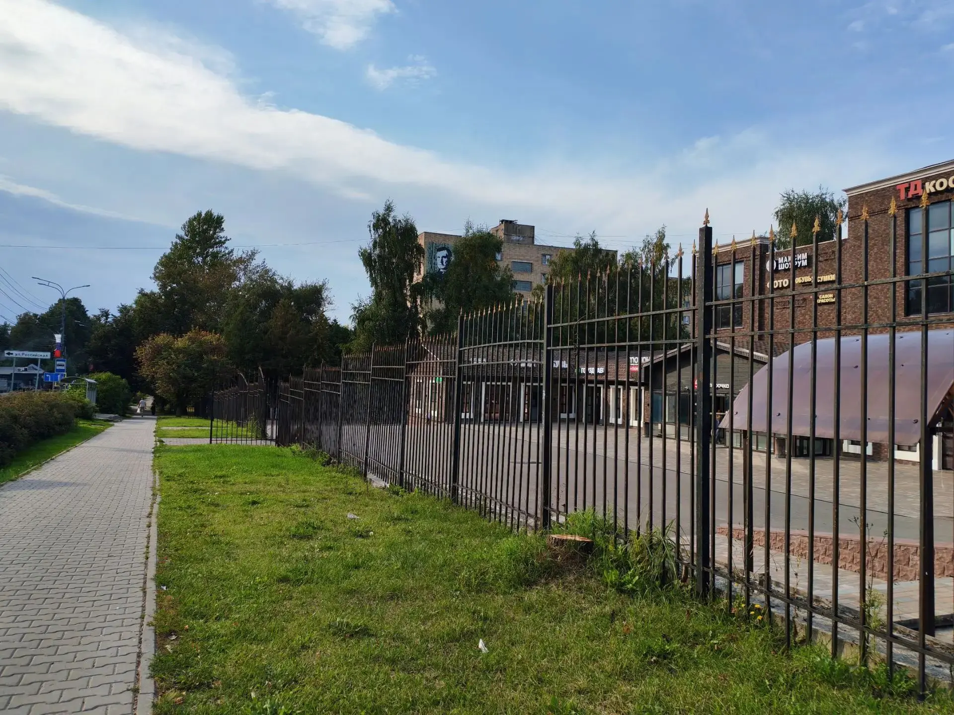 Грушу у универсама на улице Мира в Можайске спилили