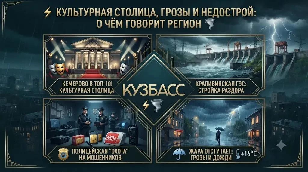 ⚡️🌪КУЛЬТУРНАЯ СТОЛИЦА, ГРОЗЫ И НЕДОСТРОЙ: о чём говорит регион

Середина июля оказалась богатой на 