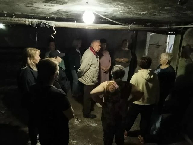 Сегодня в рамках учений по гражданской обороне, в доме по адресу: ул.Первомайская д. 29 прошла трени
