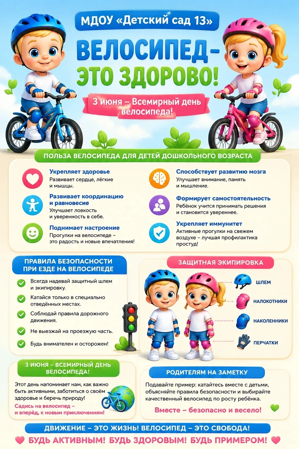 🚲3 июня — Всемирный день велосипеда!🌎