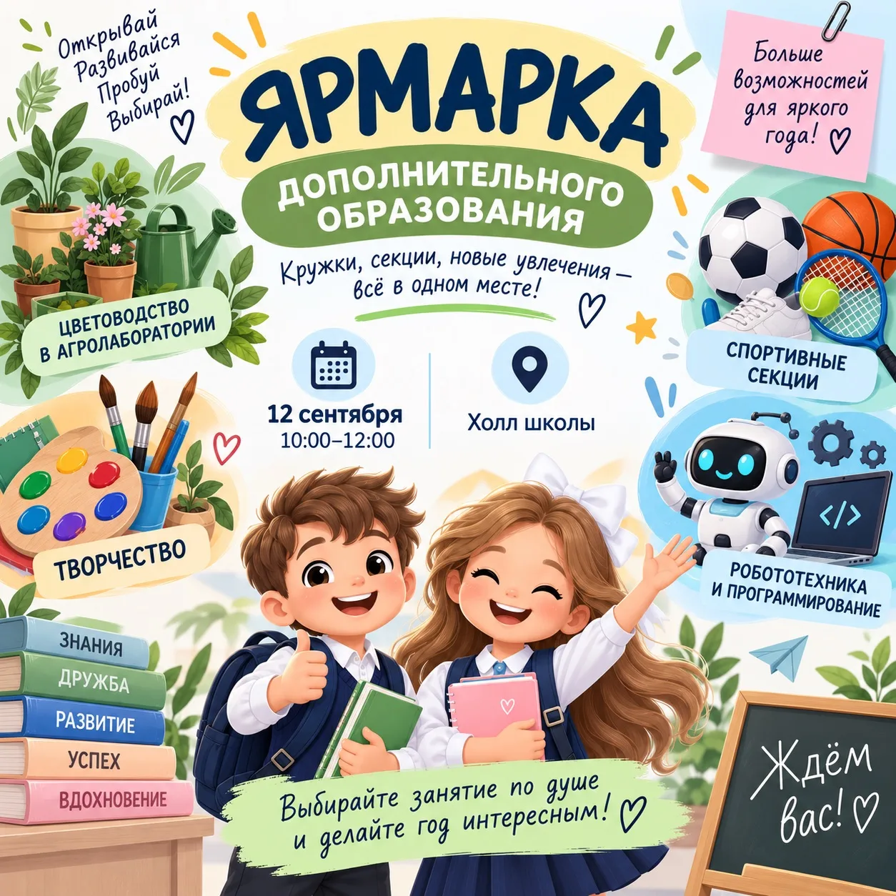 ✨ Кружки, секции, новые увлечения — всё в одном месте!