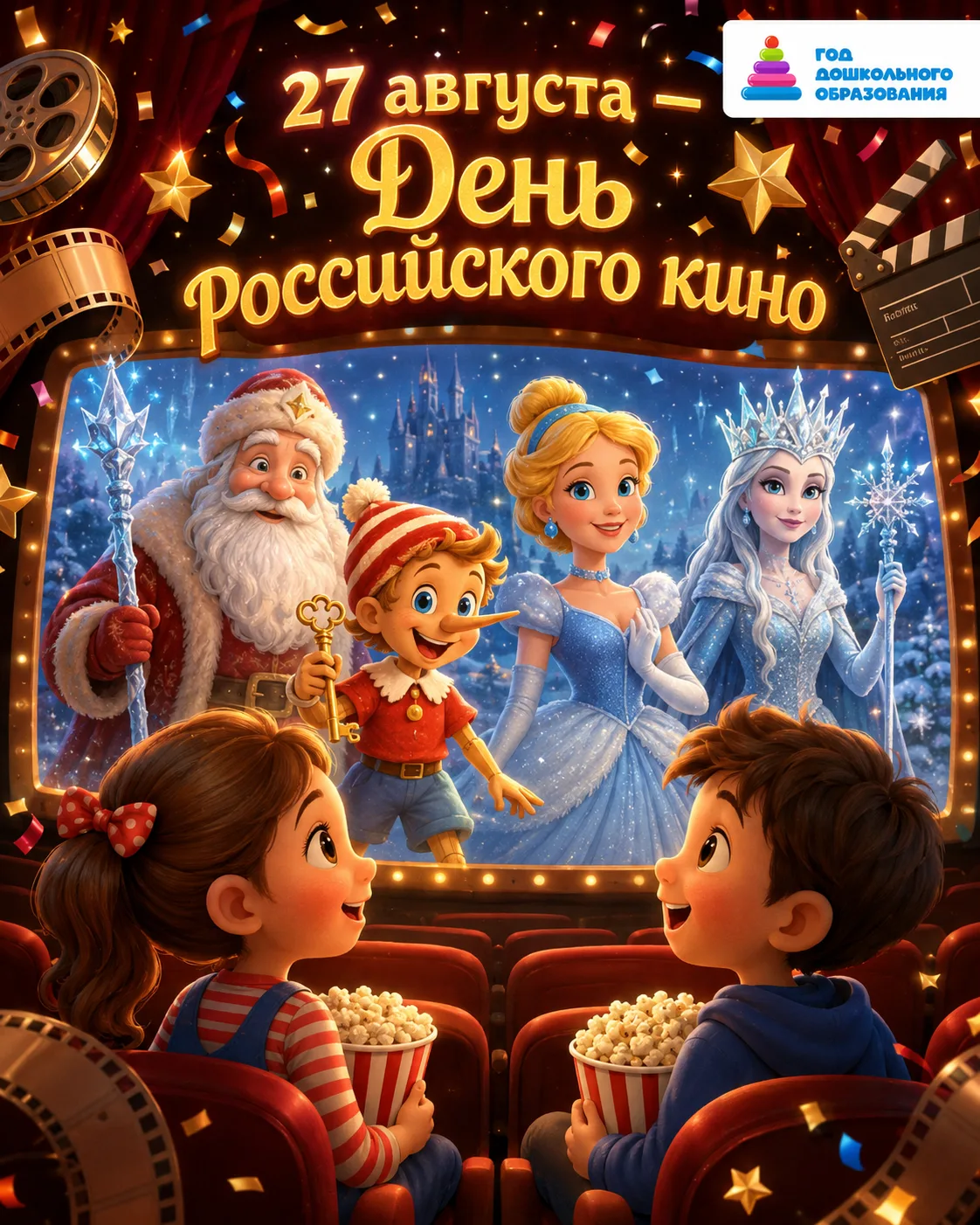 27 августа — День российского кино! 🎬