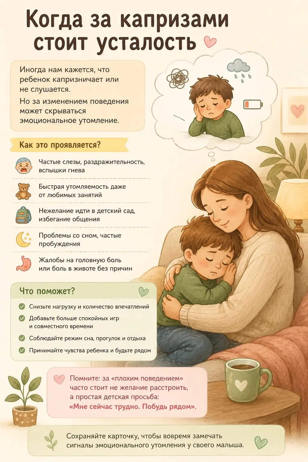 💛 Когда за капризами стоит усталость