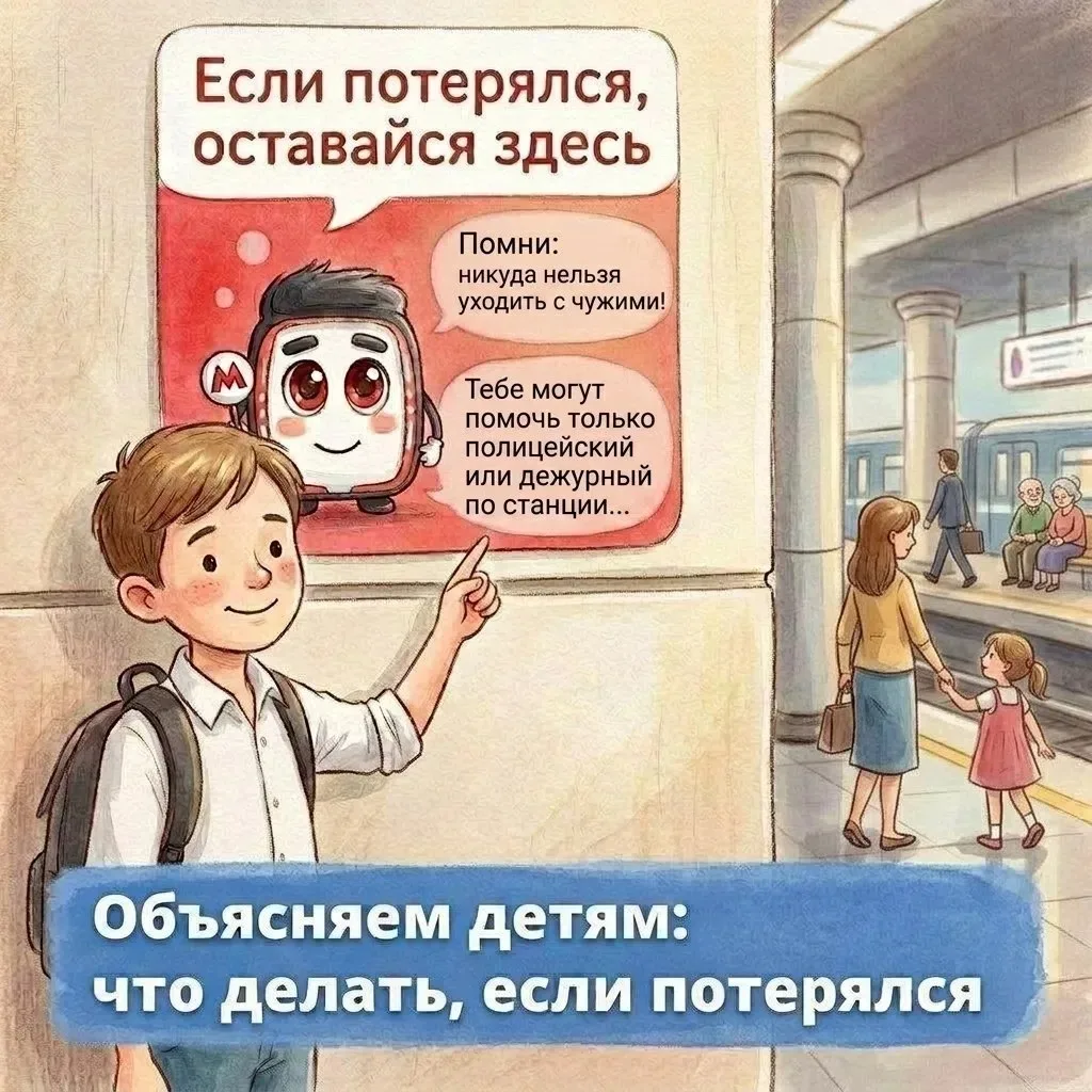 🕊️С ЗАБОТОЙ К РОДИТЕЛЯМ🙏: БЕЗОПАСНОЕ ДЕТСТВО

А знает ли ваш ребенок, как вести себя, если он поте