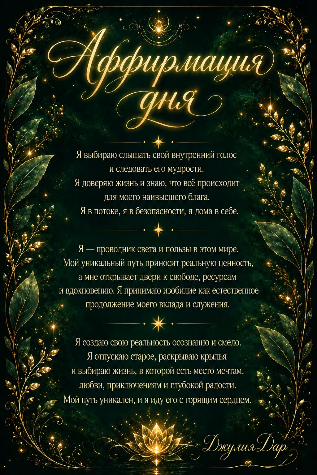 💞ДжулияДар : Эзотерика нового времени
🫴Написать Юлии в личные сообщения