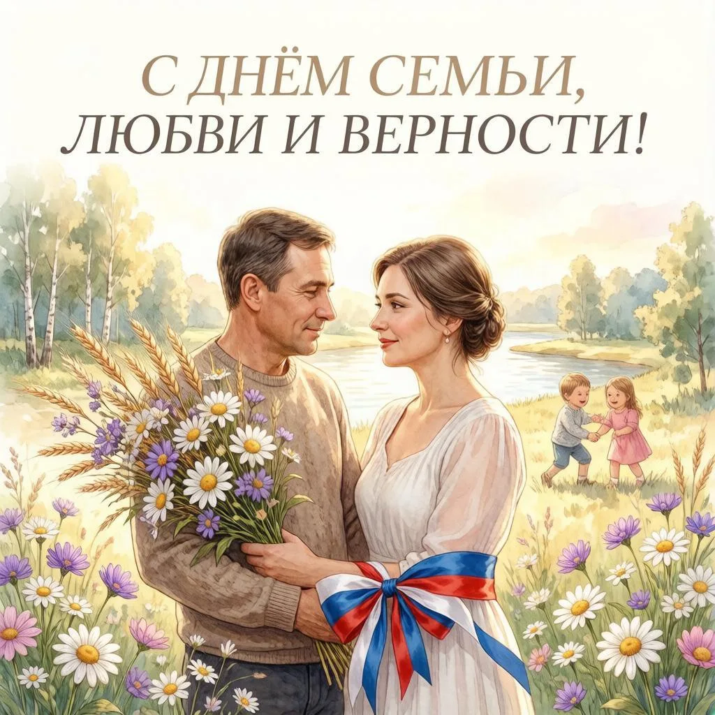 Семья — это наше всё! 

Друзья, с самым тёплым и душевным праздником — Днём семьи, любви и верности!