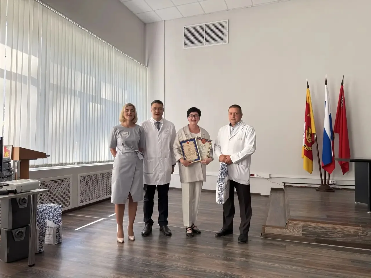 🏥⚡️В ГБУЗ МО «Егорьевская больница» поздравили сотрудников с юбилеями.

💐Сегодня в нашем конференц