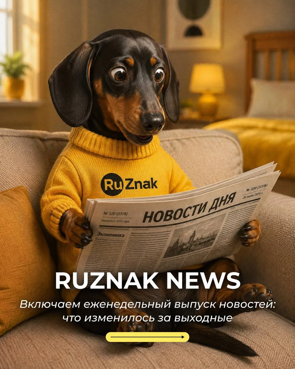 В эфире RUZNAK NEWS: за выходные снова накопилось несколько изменений, которые напрямую...