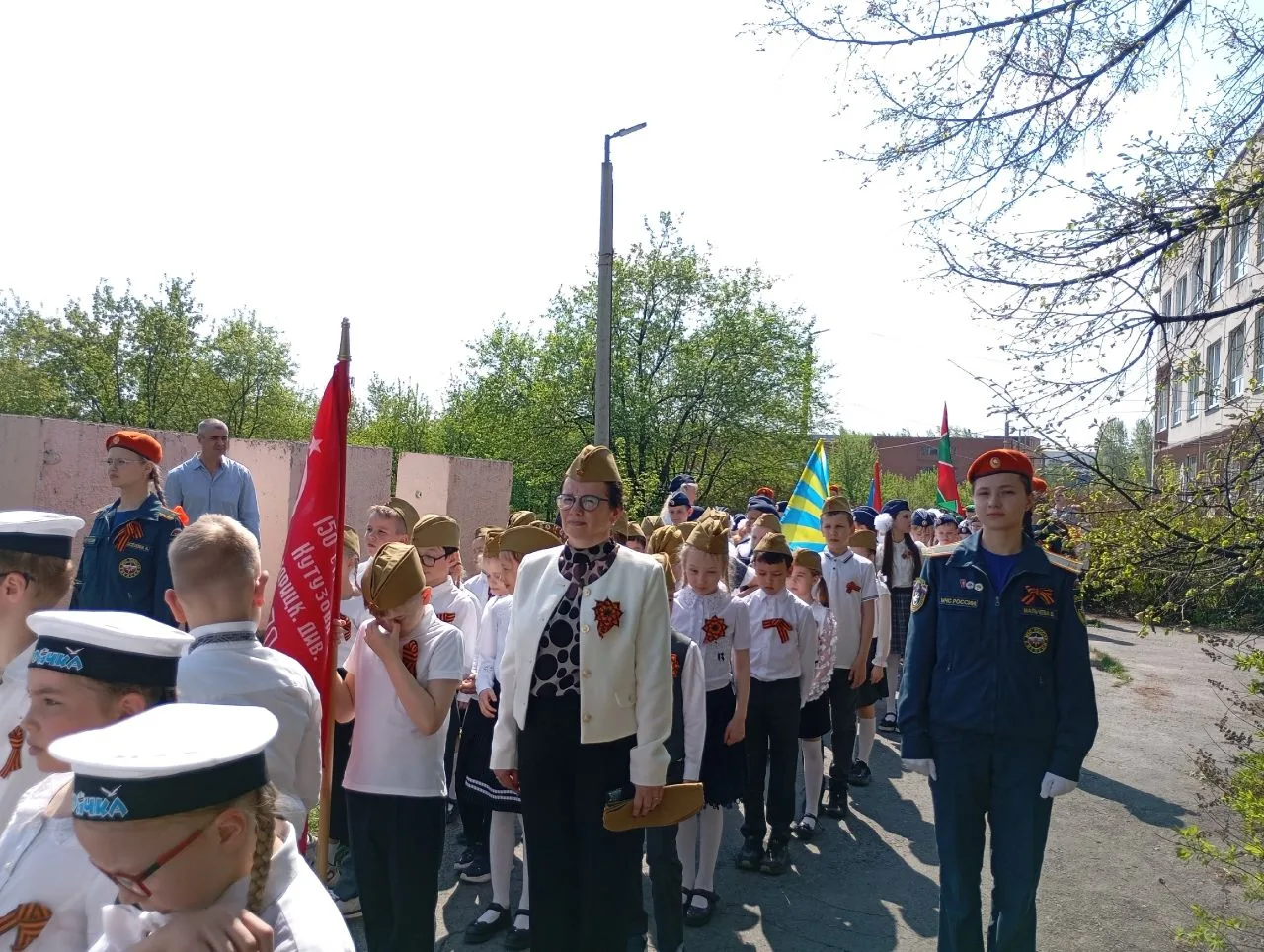 🎖️ Парад Победы в лицее: мы помним, мы гордимся!  7 мая в нашем лицее состоялся настоящий военный па