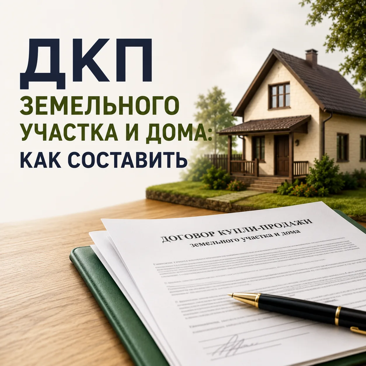 ✅ Договор купли-продажи дома с земельным участком: как составить