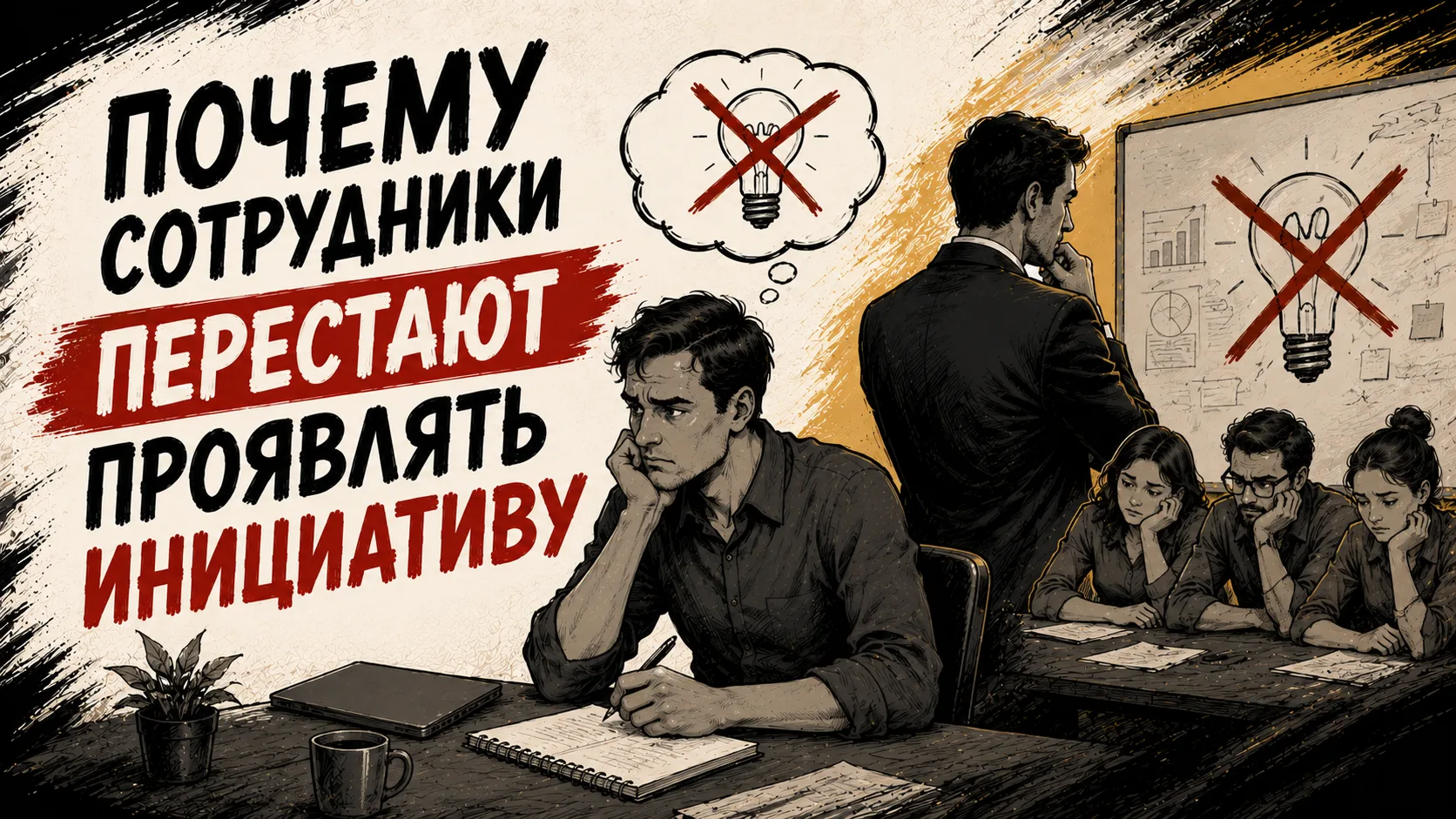 Почему сотрудники перестают проявлять инициативу

👔 Руководители часто жалуются, что сотрудники раб