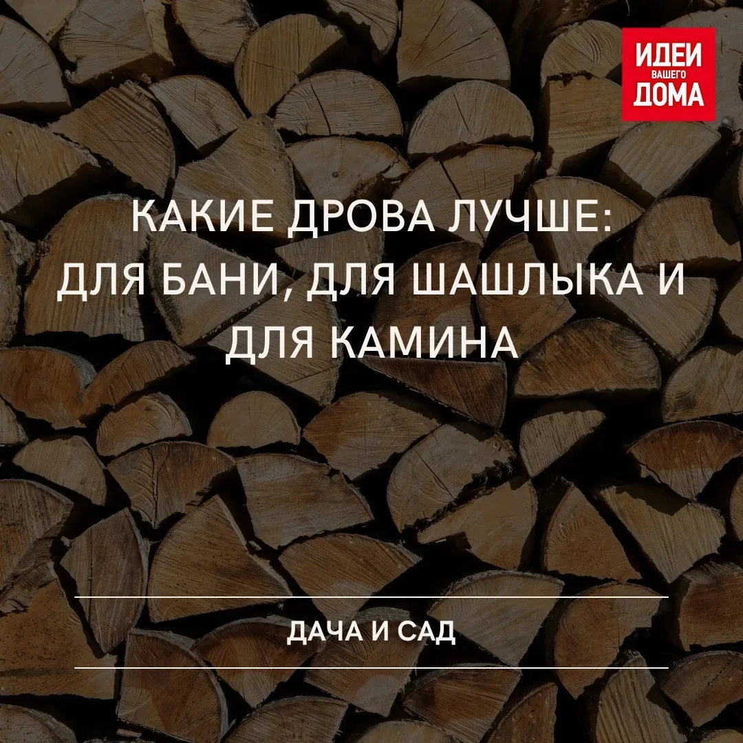 Какие дрова лучше: для бани, для шашлыка и для камина