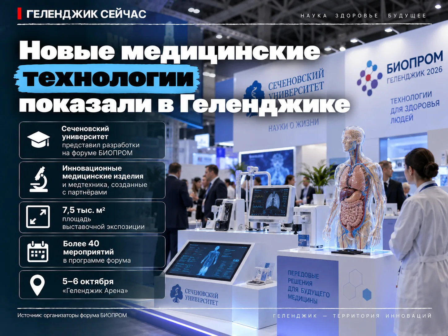 🧬 Новые медицинские технологии показали в Геленджике